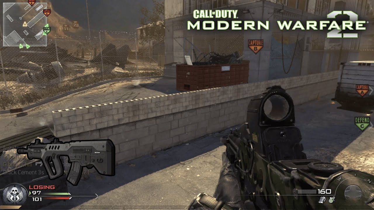 Call of Duty: Modern Warfare 2 | TAR-21 Red Dot Sight - Gameplay (2009) - Domination - No Commentary