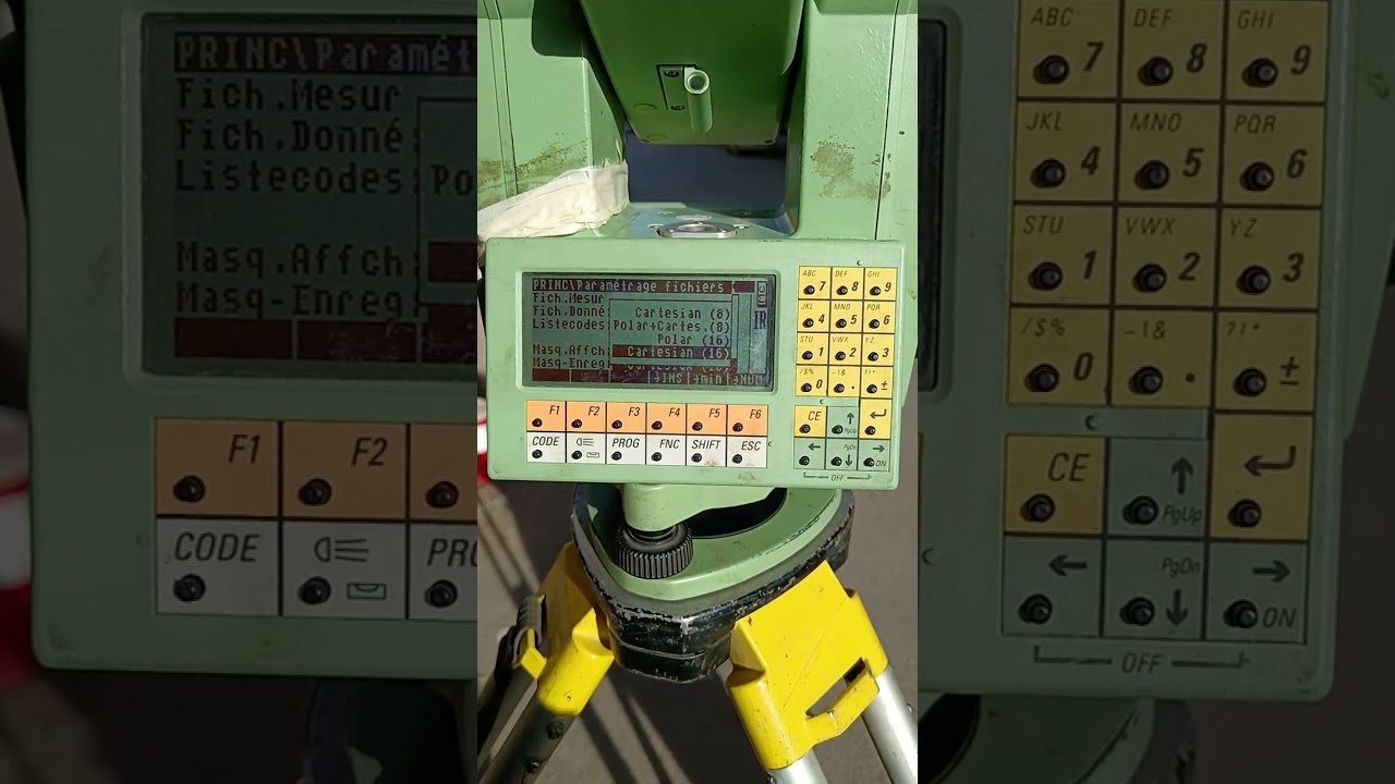 شرح كيفية عمل جهاز لايكا Comment fonctionne l'appareil station total Leica 1100