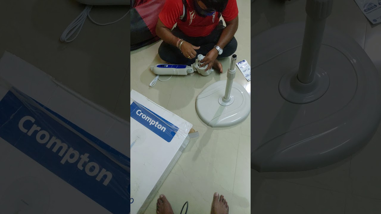 Crompton HighFlo pedestal fan Installation
