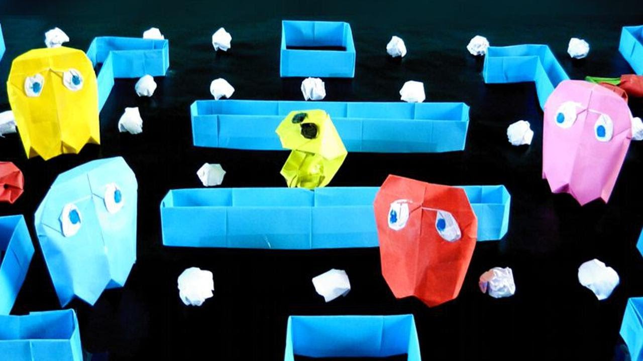 Origami Pacman GHOST