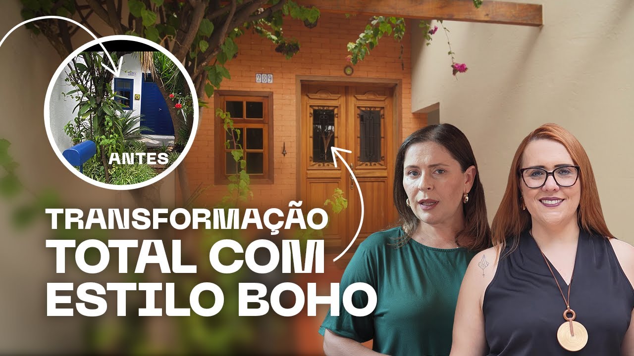 ANTES E DEPOIS INCRÍVEL DE UMA CASA BOHO RÚSTICA REFORMA TOTAL