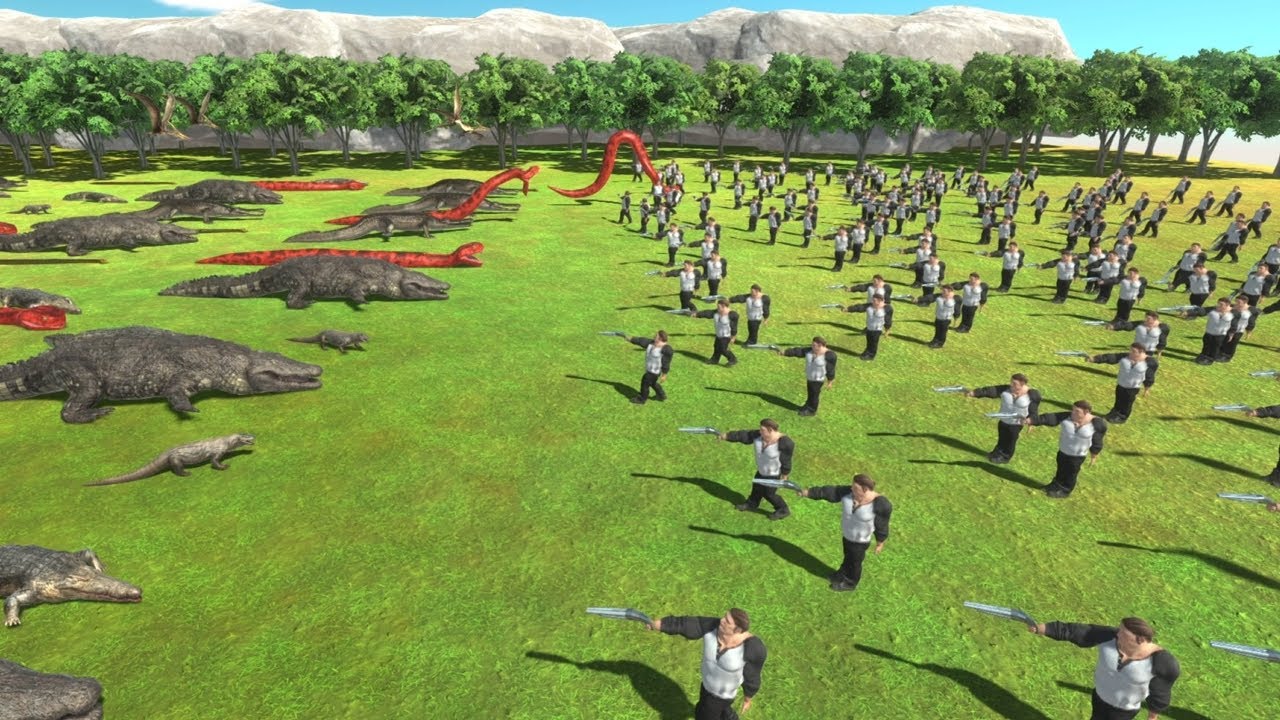 200 Slow Mo Shotgun vs Army from ALL TEAMS with Similar Cost ARBS Animal Revolt Battle Simulator