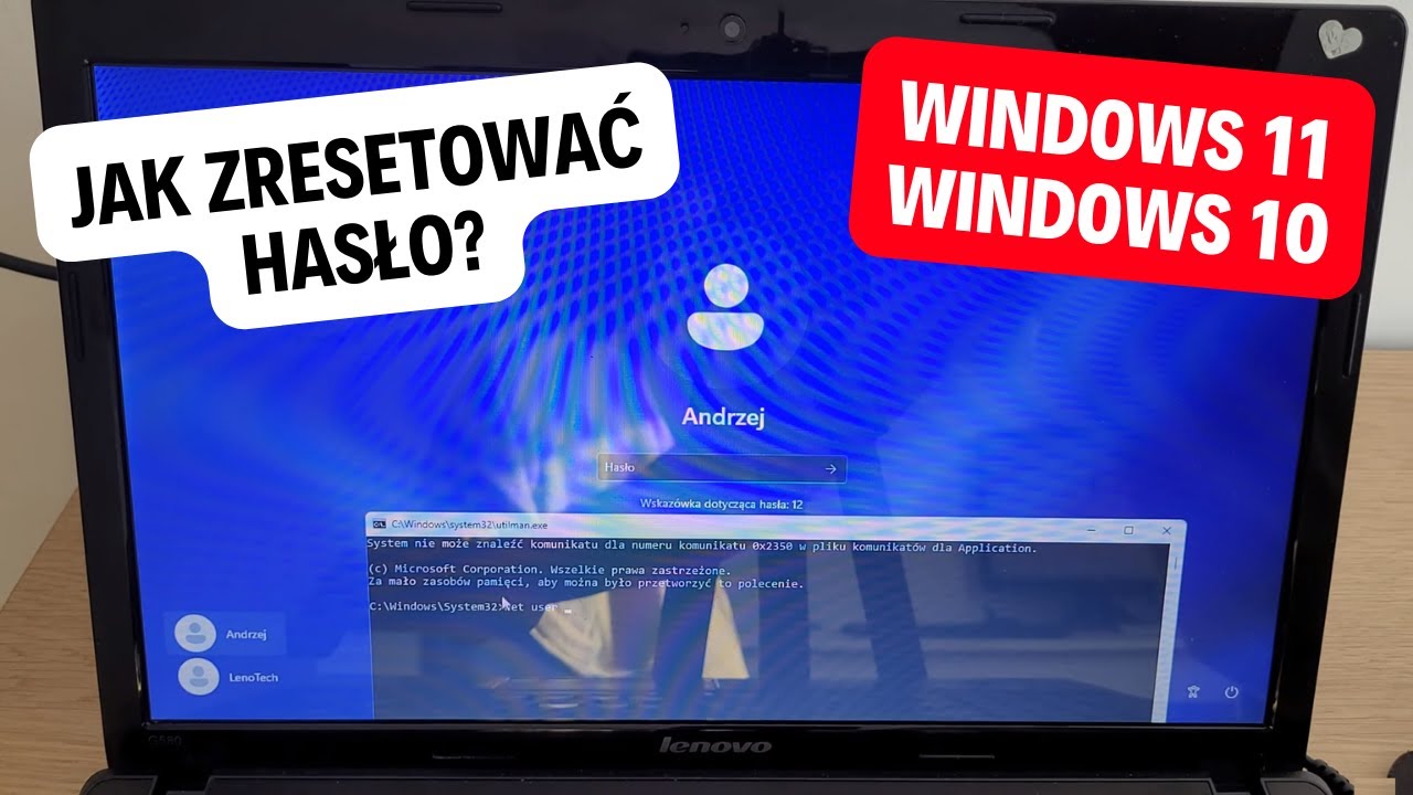Jak zresetować hasło Windows 11 10 jeśli je zapomnisz Łatwy sposób bez używania żadnych programów