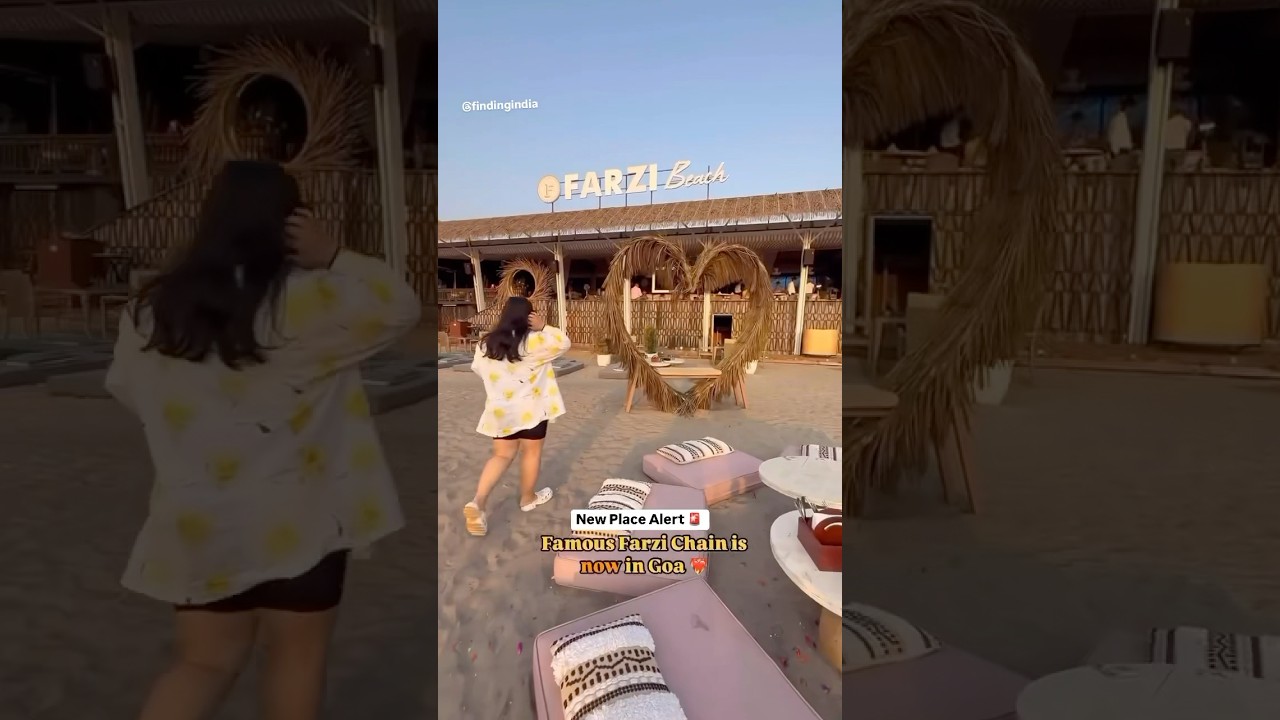 Farzi cafe Goa | Stunning Beachfront Cafe in Goa #goa