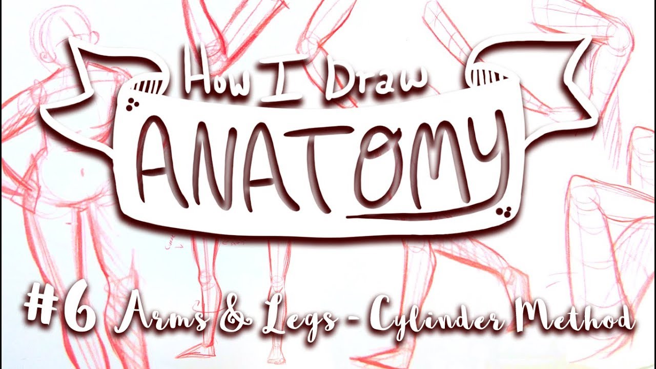 How I Draw ANATOMY #6: ARMS & LEGS - Cylinder Method - MissKerrieJ -