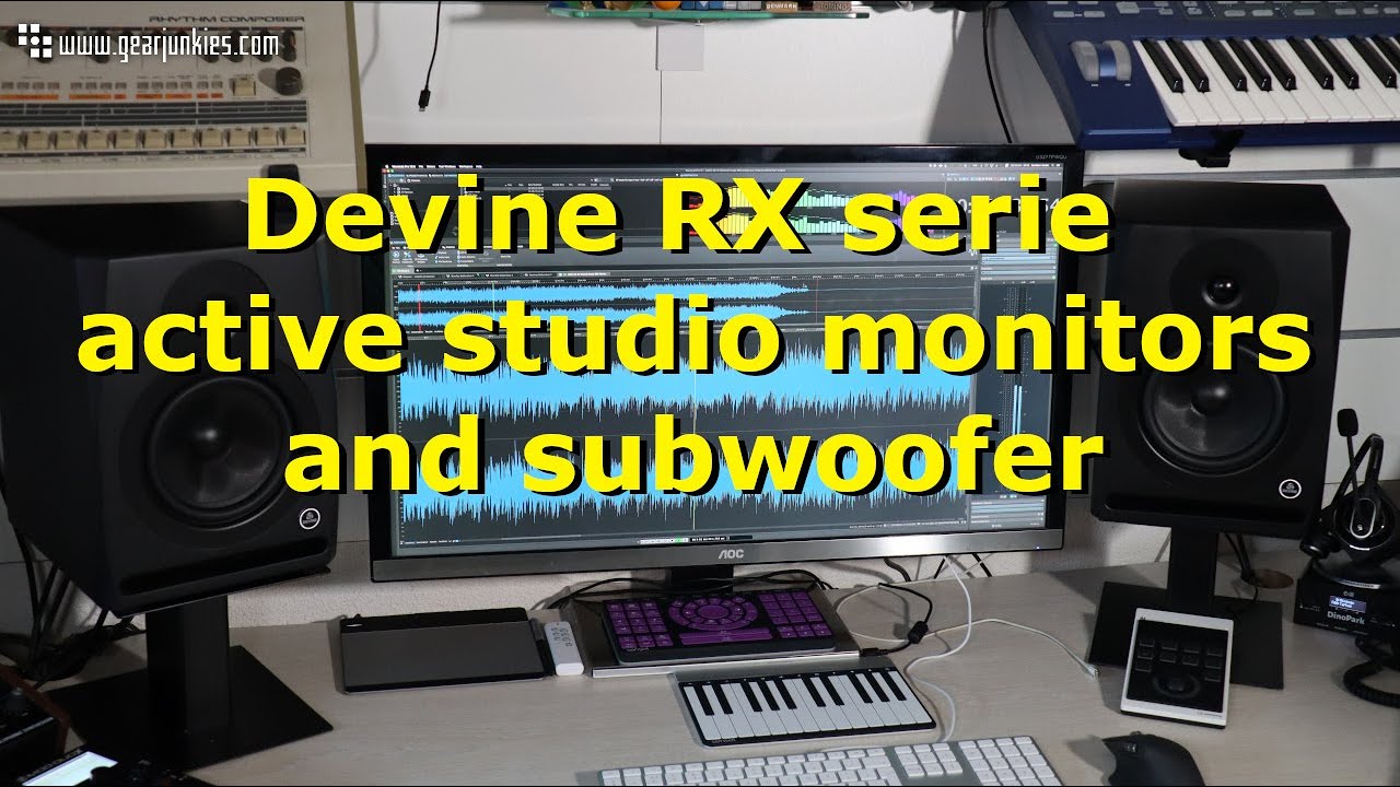 Devine RX serie active studio monitors and subwoofer