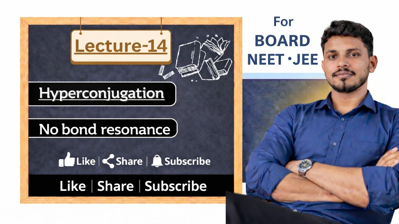 Goc Lec 14 | Hyperconjugation| Reaction mechanisms| for Board's NEET & JEE | organic chemistry 