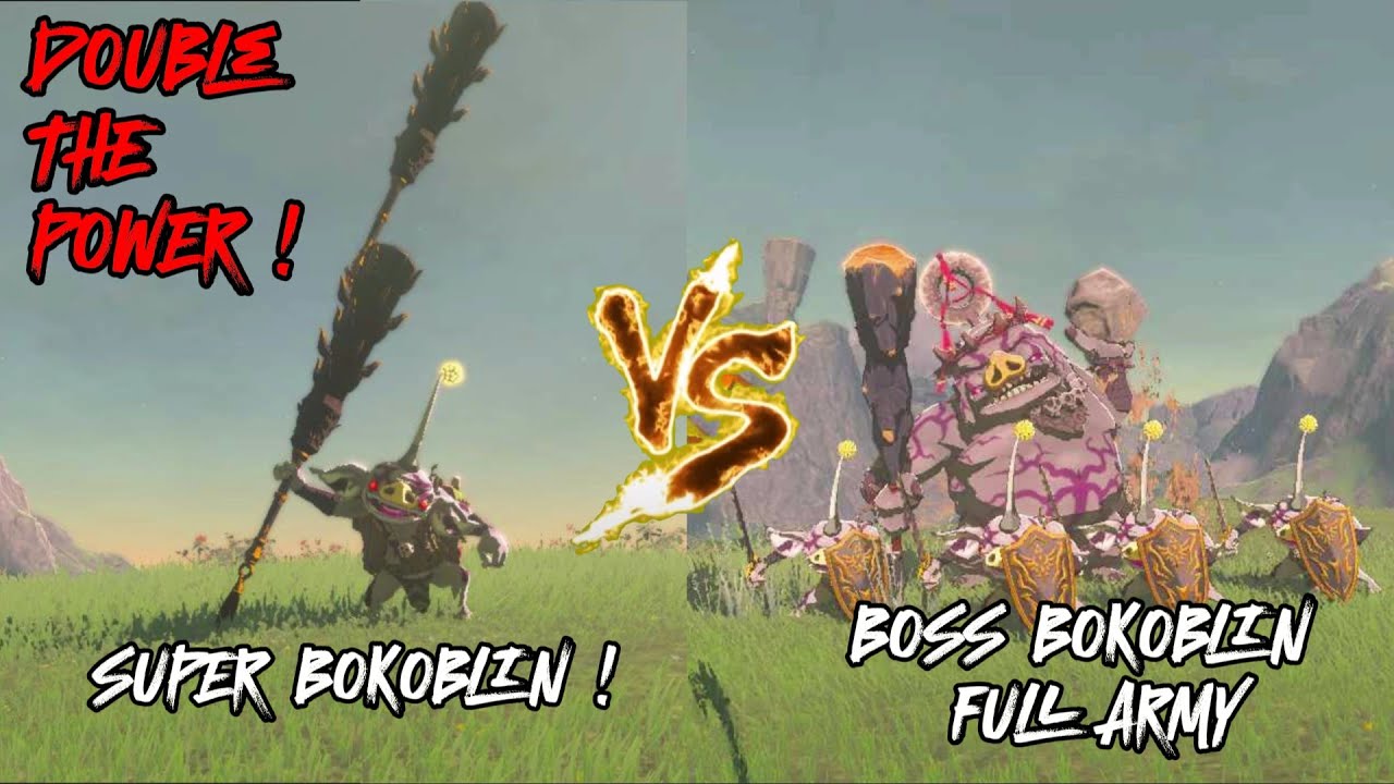 BOSS BOKOBLIN FULL ARMY VS SUPER BOKOBLIN !!! (The Legend of Zelda: Tears of the Kingdom)