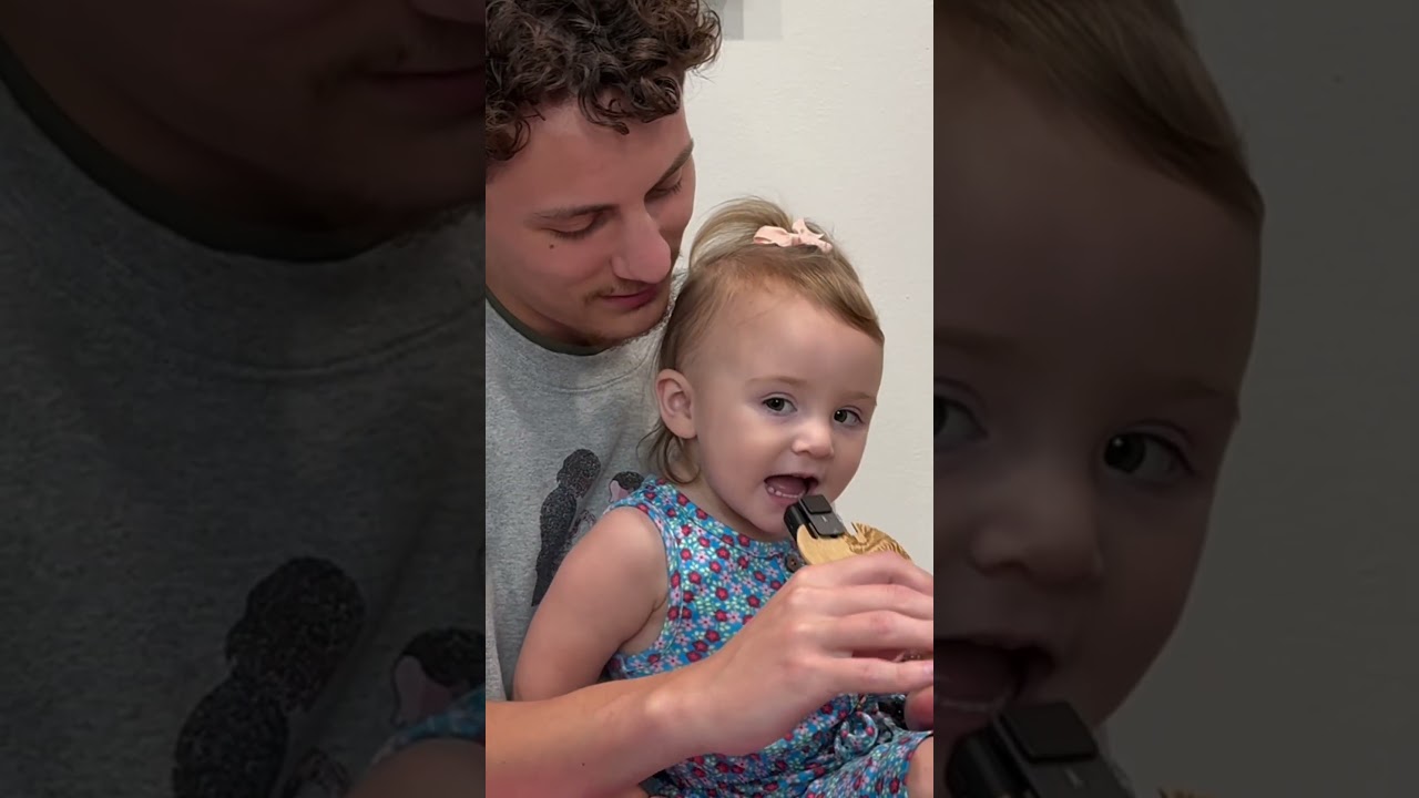 ￼ I want to interview her all the time 😂😭❤️ #family #firsttimedad #toddlers ￼