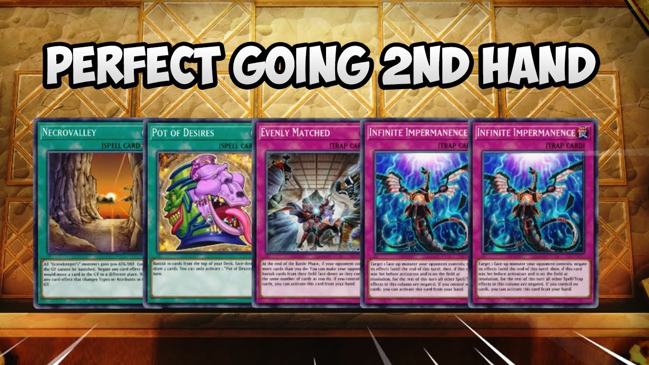 WHEN YOU DRAW THE PERFECT GOING SECOND HAND IN YUGIOH MASTER DUEL TIER ZERO META