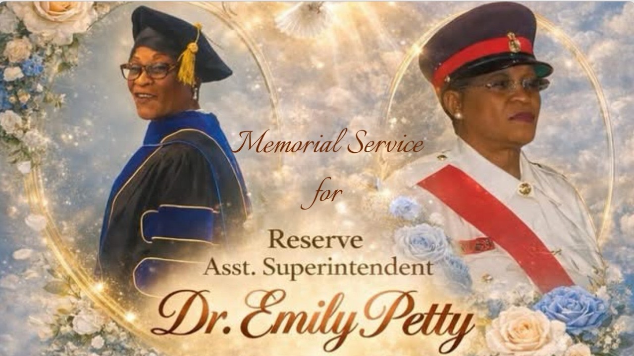Memorial Service for Reserve Asst. Superintendent Dr. Emily G. Petty