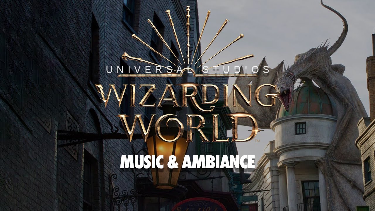 Wizarding World of Harry Potter at Universal Studios Ambiance & Music | Theme Park Sounds