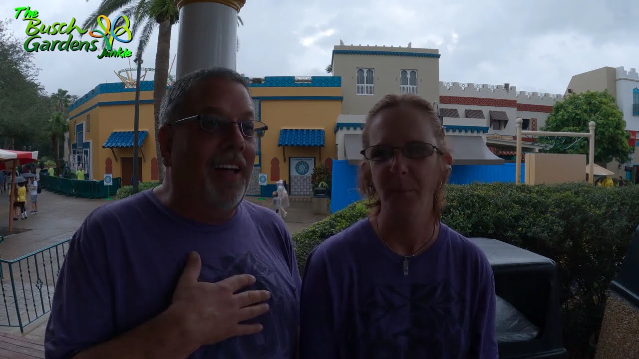 Прекрасный день в парке развлечений Busch Gardens Tampa, 3 февраля 2023 года.