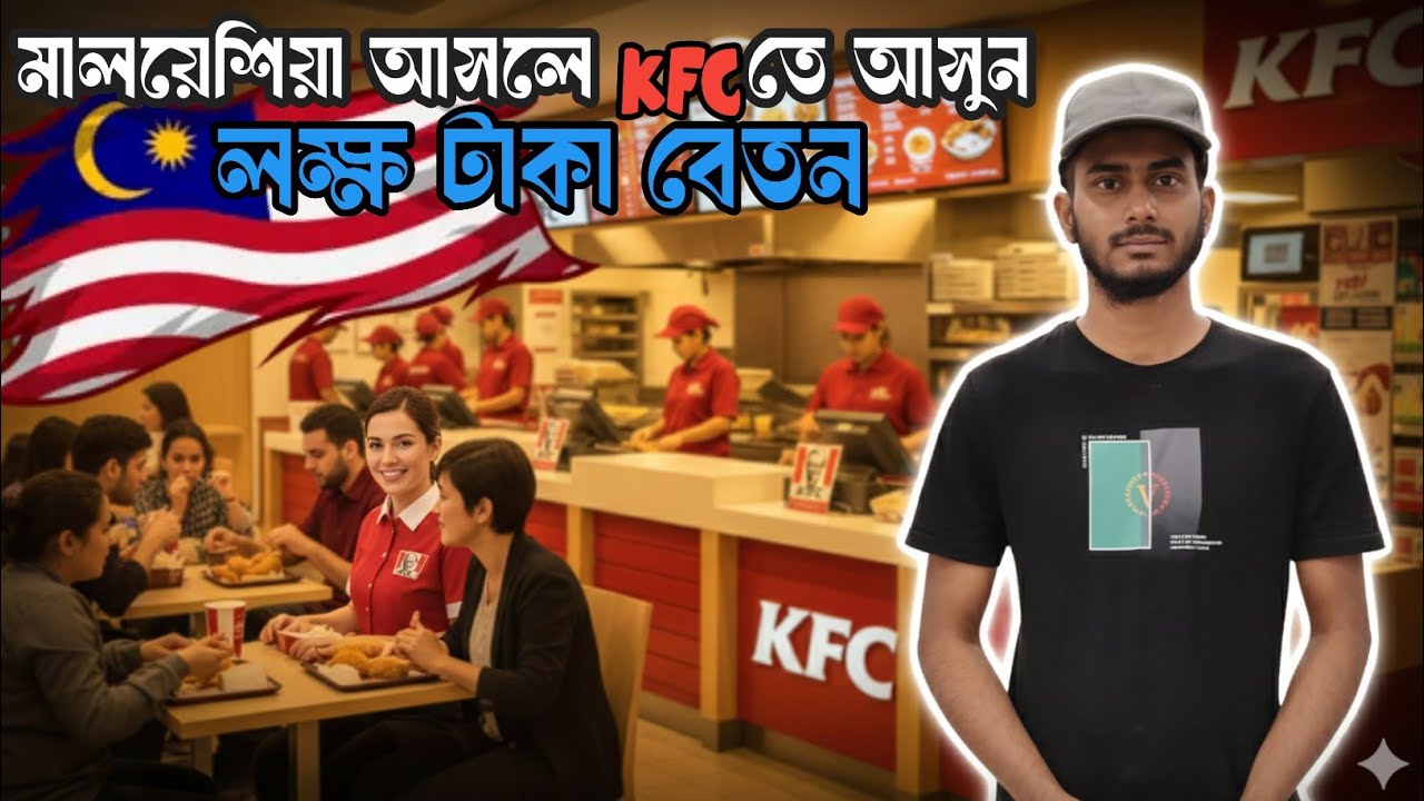 🇲🇾 মালয়েশিয়ার KFC চাকরি — কি কাজ, বেতন কত? সম্পূর্ণ বাস্তব তথ্য | Malaysia KFC Job Details