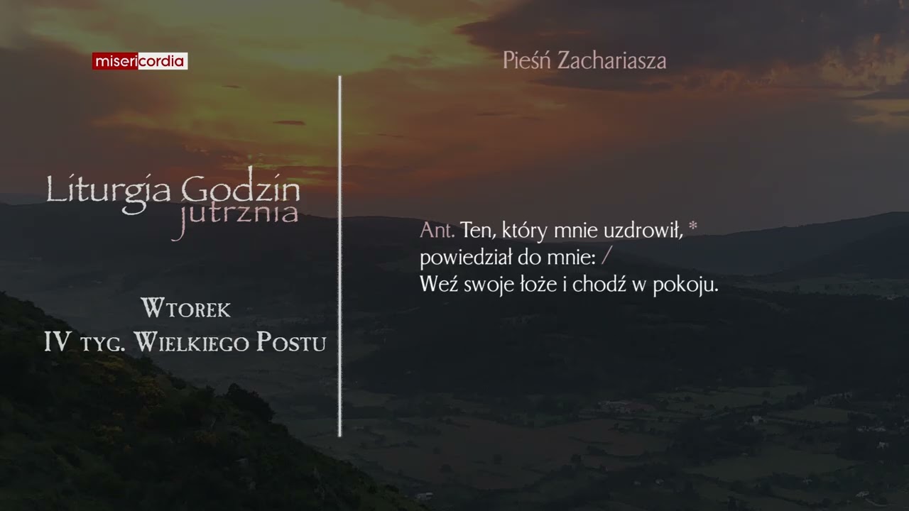 Liturgia Godzin | Jutrznia | Wtorek, IV tyg. Wielkiego Postu