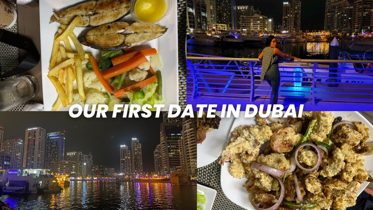 OUR FIRST DINNER TOGETHER / MARINA TOUR #INTERRACIALCOUPLE #MARINATOUR #FIRSTNIGHT #COUPLES