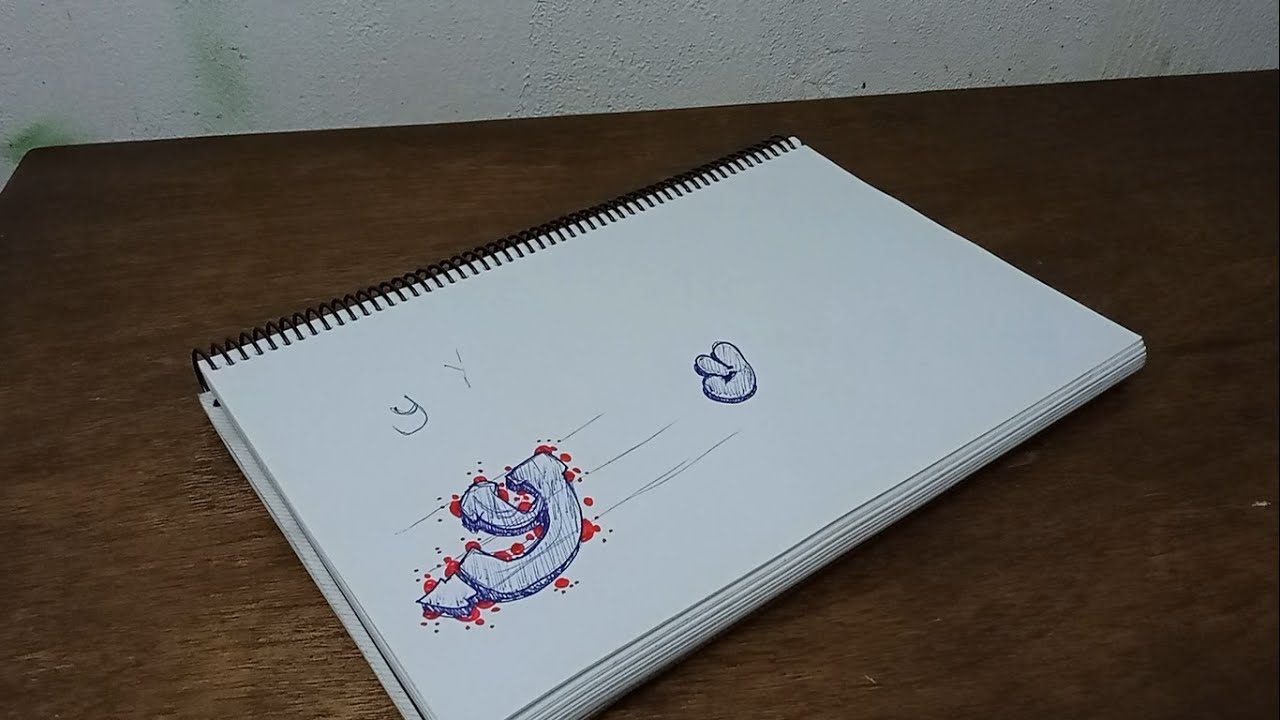 Como criar letra no estilo graffiti - Letra Y