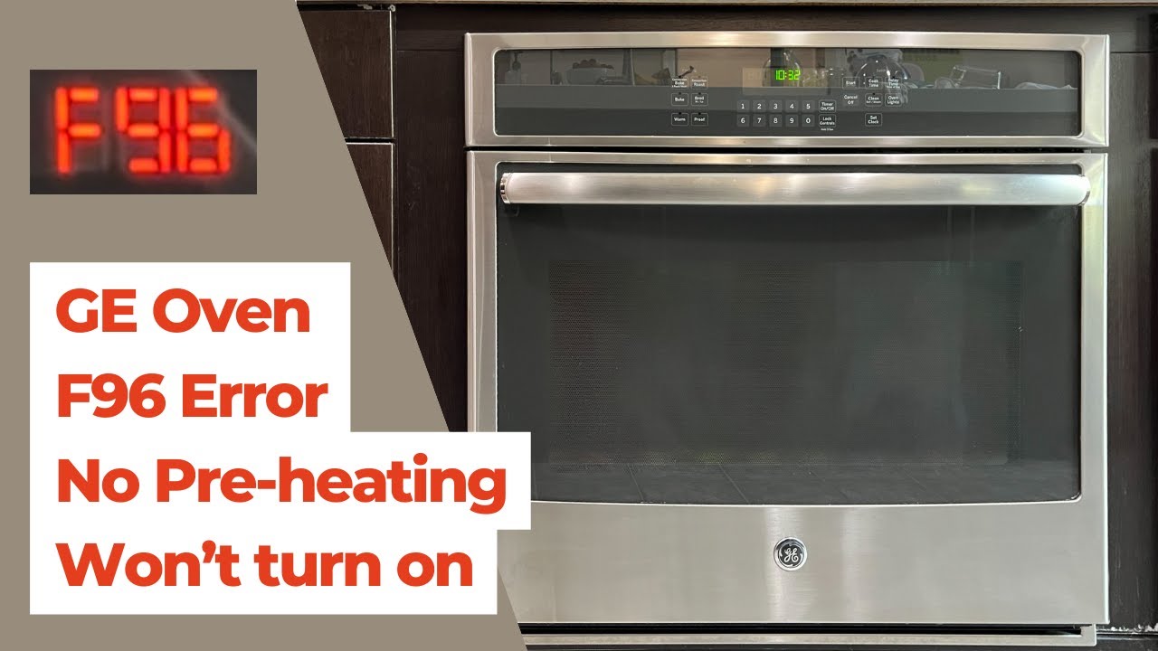 How To: GE Oven F96 error code and steps to replace internal fan