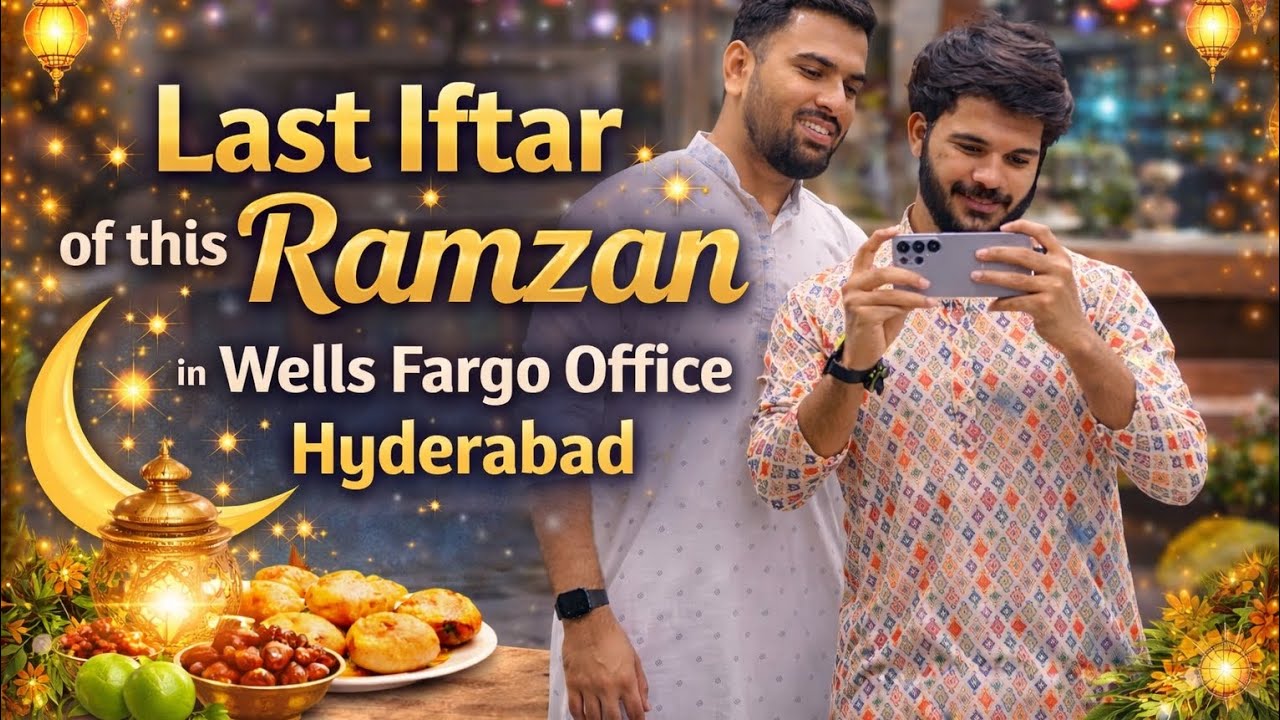 last IFTAR of this Ramzan at WELLS FARGO office in Hyderabad #iftar #Hyderabad #wellsfargo #office 