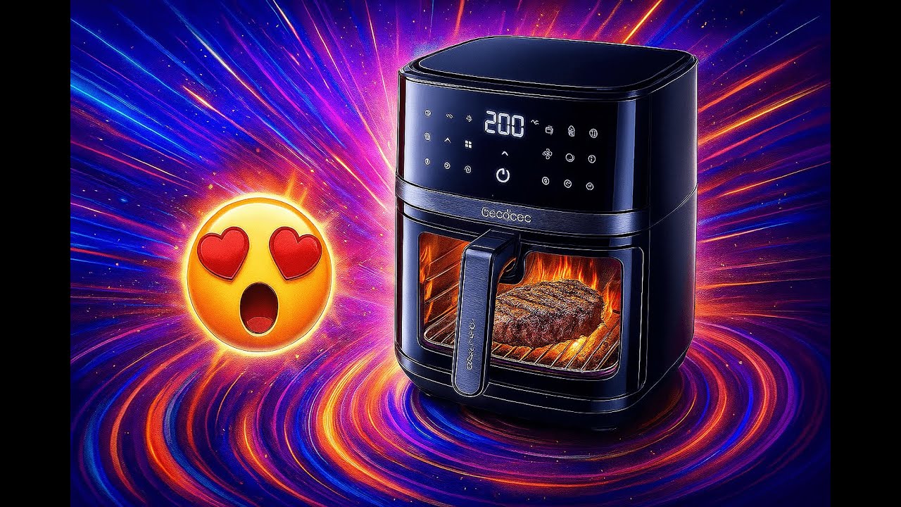 Cecofry&Grill Duoheat 8000 | 🔥 ¡LA NUEVA CECOTEC ARRASA! AirFryer 3 en 1 con doble grill 😱 8L, 2200W