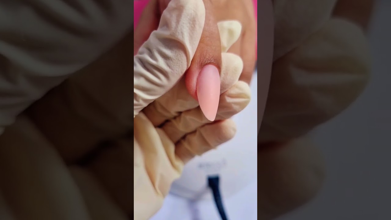 MATTE PINK NAIL POLISH #shorts #nails #naildesign #nailart