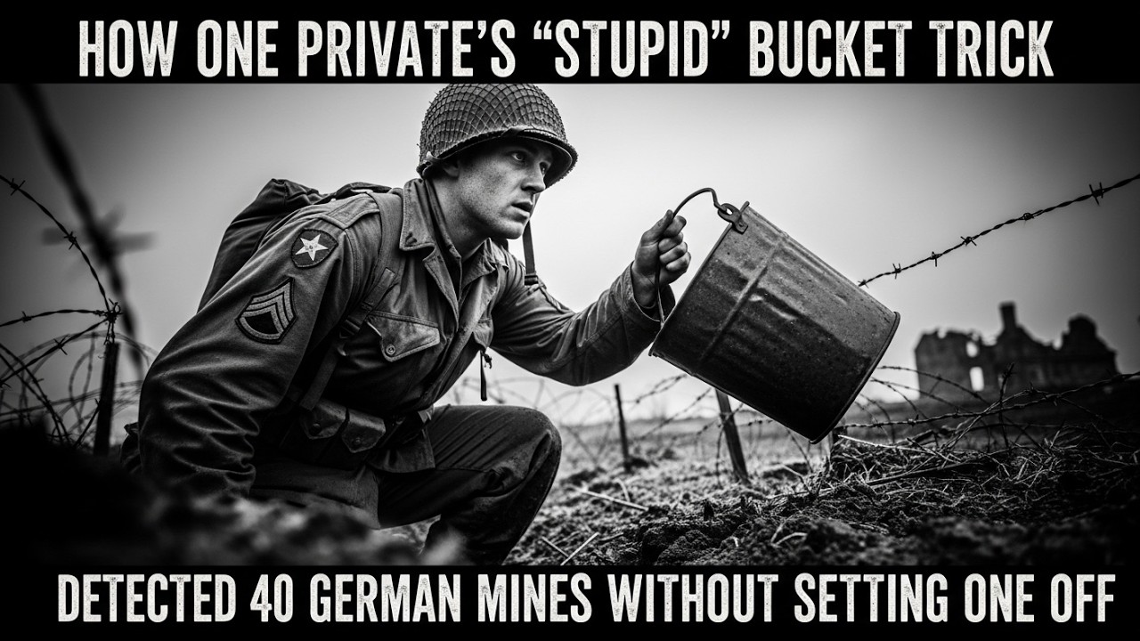 How One Private’s “Stupid” Bucket Trick Detected 40 German Mines Without Setting One Off