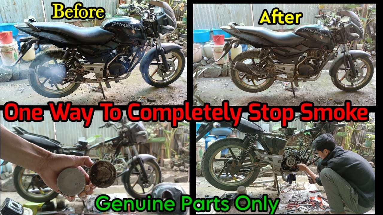 Pulsar Smoke Problem  (Only One Way To Completely Stop Smoke) Pulsar150/180/220