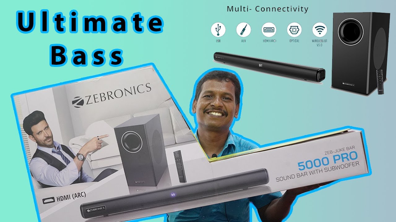 Zebronics Juke Bar 5000 pro Unboxing and Review | Zebronics Soundbar With SubWoofer Tamil | Vels TV