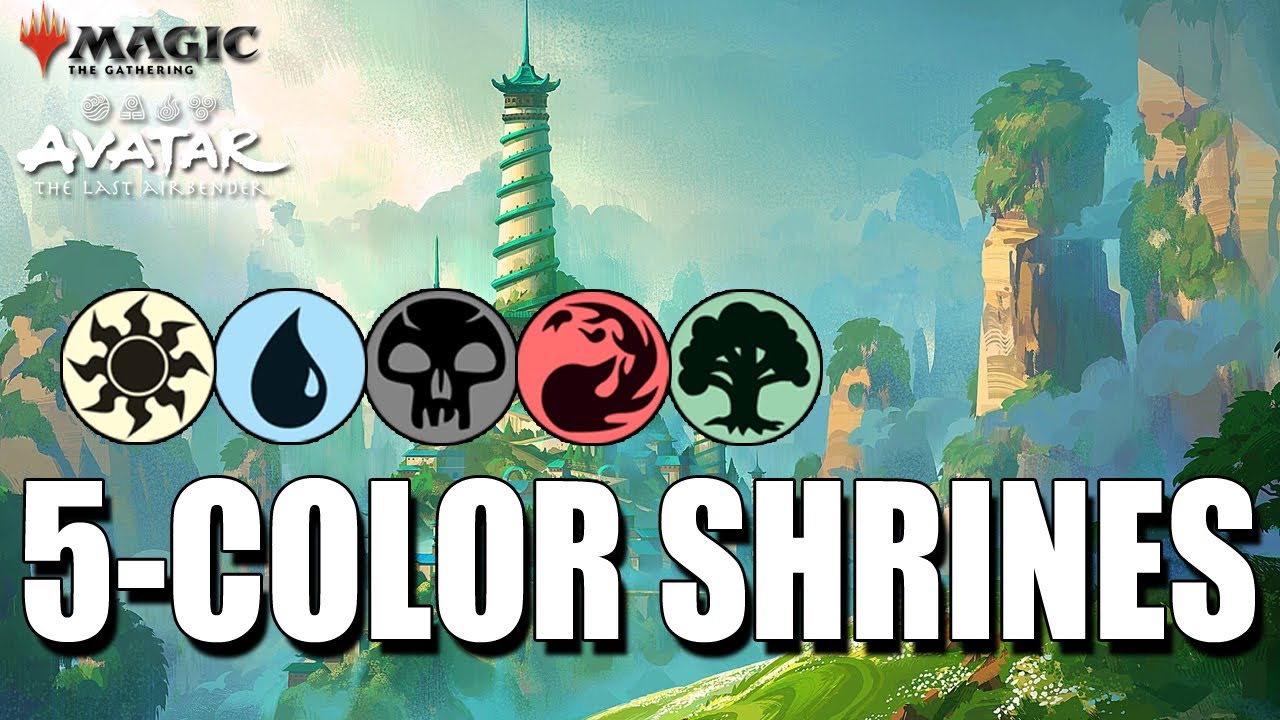 5-Color Shrines ☀💧💀🔥🌳 // TLA Standard // Magic: the Gathering Arena