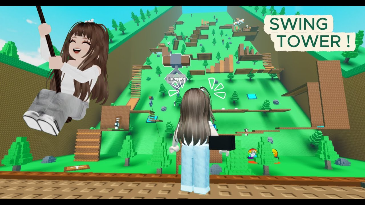 Seru Banget Bisa Bergelantungan Di Tower Ini Guys !!! [Roblox]
