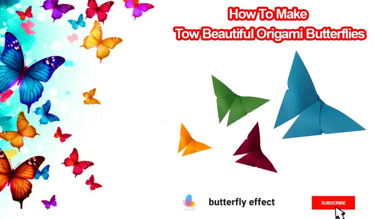 how to make two beautiful origami butterflies (and other amazing paper crafts)