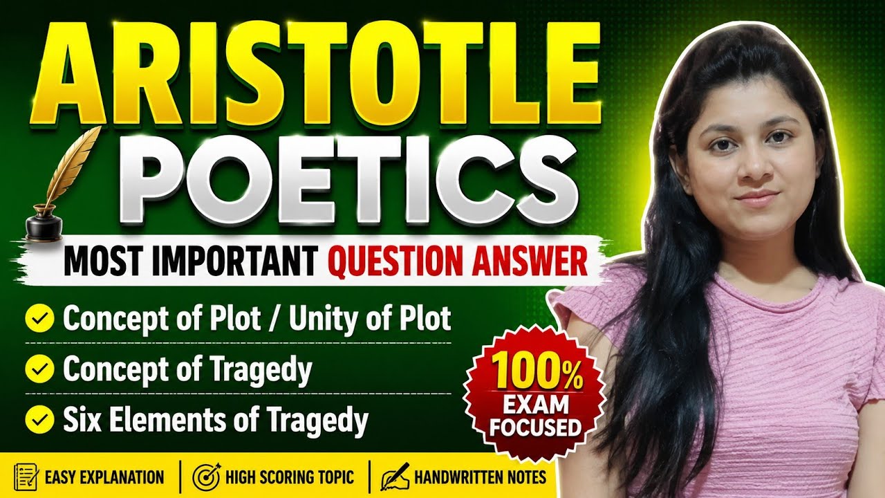 Aristotle Poetics | Concept Of Tragedy by Aristotle | Concept Of Plot by Aristotle | Poetics