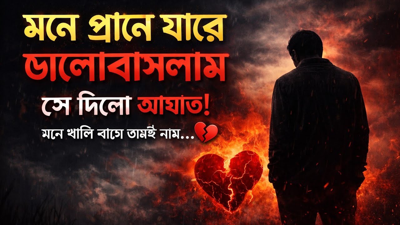 মনে প্রাণে যারে ভালোবাসলাম | রাগে ভরা কষ্টের গান | Bangla Sad Song 2026#song #love #sad 