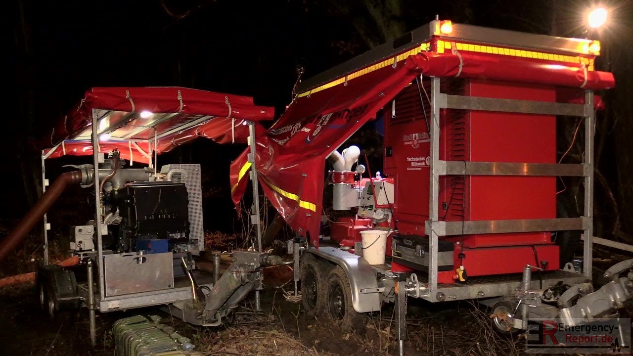 [DAMM DROHT IN RATINGEN ZU BRECHEN] - Lage kritisch ~ Feuerwehr & THW im Einsatz -