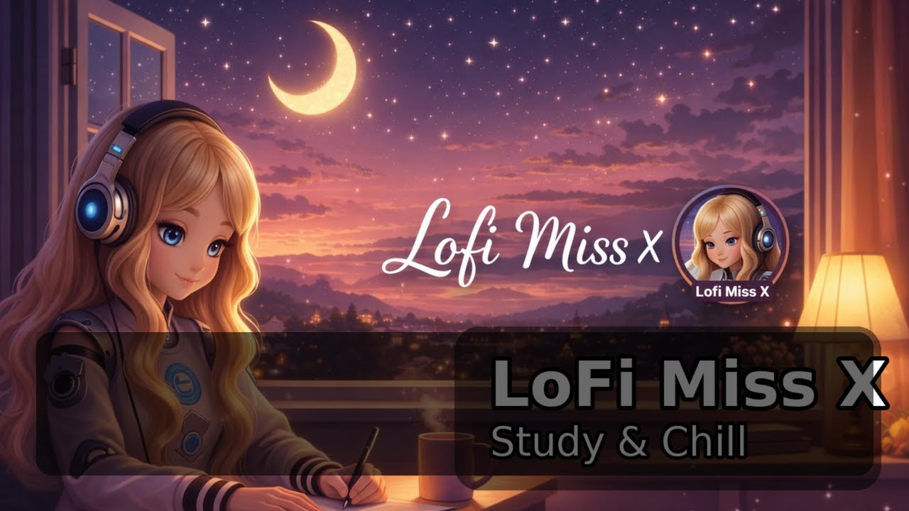 Study & Chill LoFi Miss X . 2 hours Focus Music for Work .Vinyl.