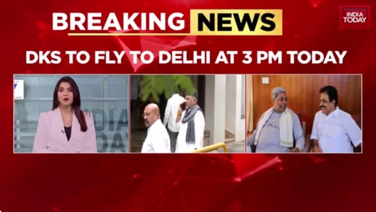 Karnataka Power Tussle: D.K. Shivakumar Flies to Delhi Ahead of Winter Session | India Today News