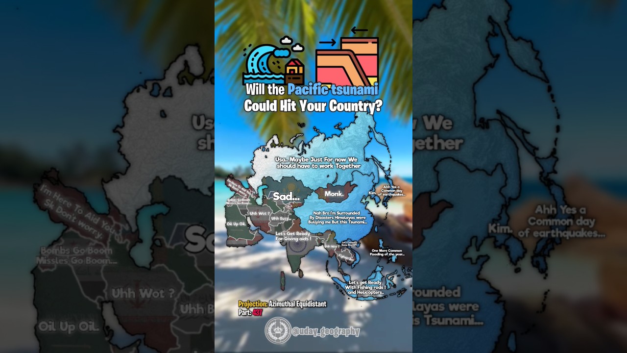 Will Pacific Tsunami could hit your country?