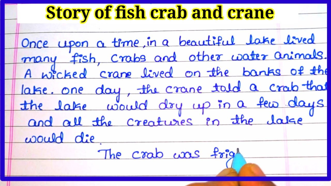 #story of Fish, crab and crane #story of trust#story of fish and crane 