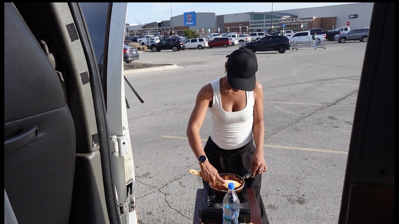 Van Life: Cooking in the Walmart Parking Lot