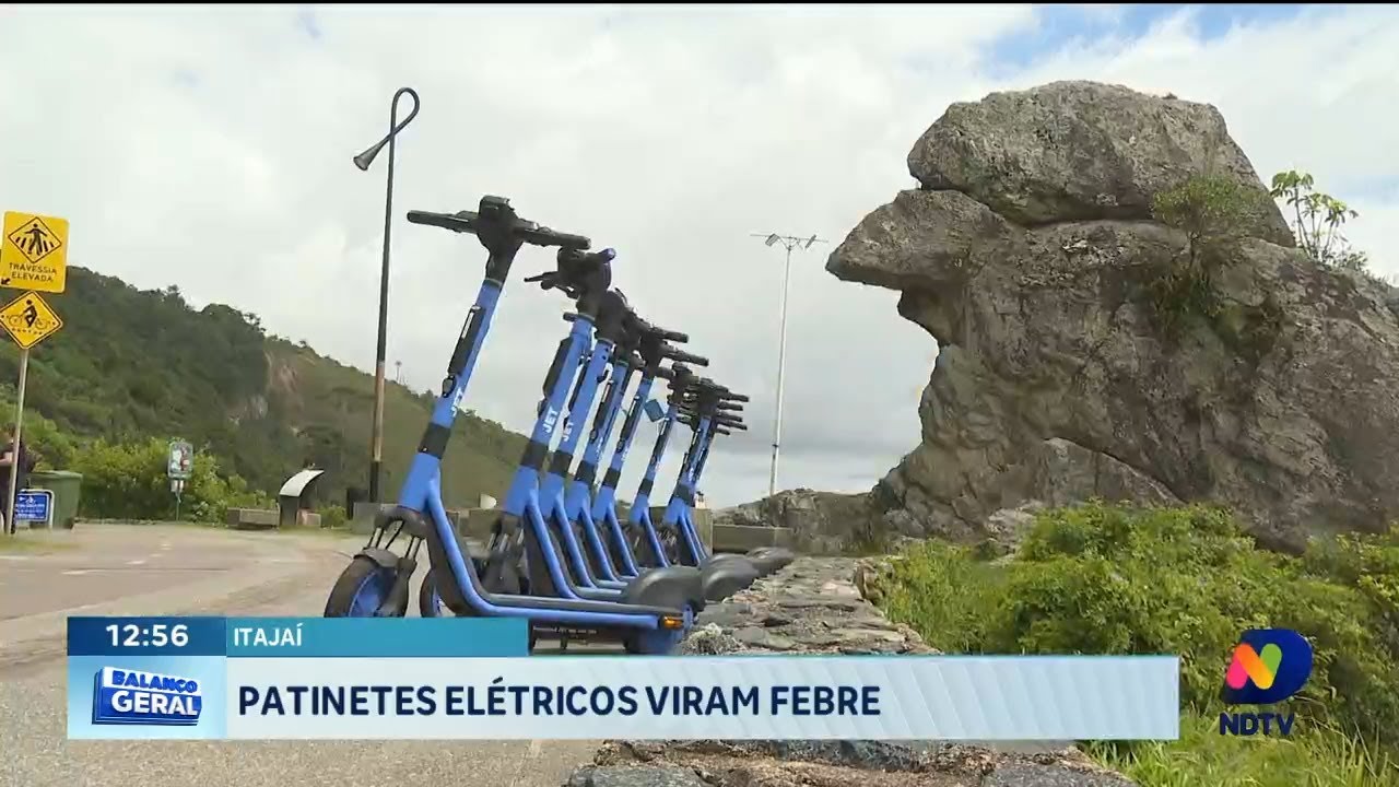 Patinetes elétricos viram febre em Itajaí