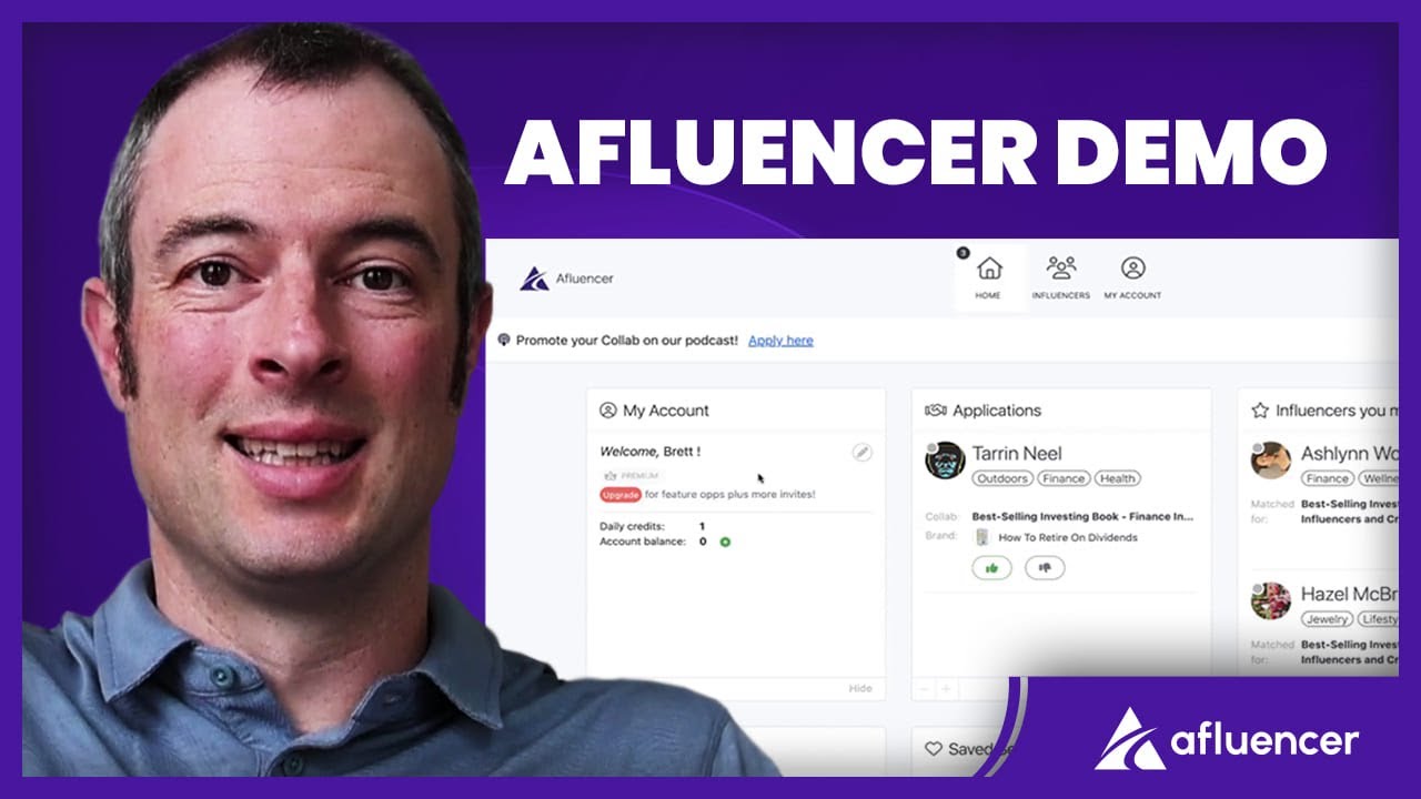 Influencer Marketing Platform Demo | Easily Find & Partner with Influencers | Afluencer