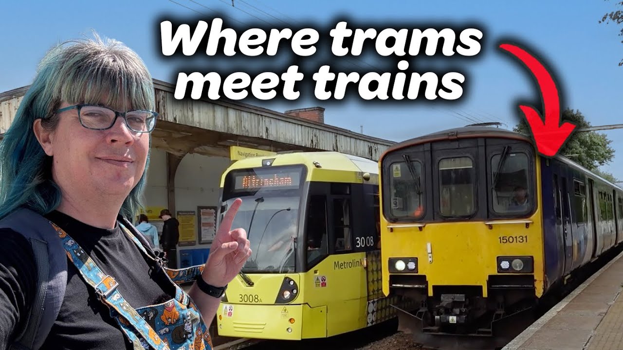 Visiting the station where trams meet trains - Every station on the Mid Cheshire Line!