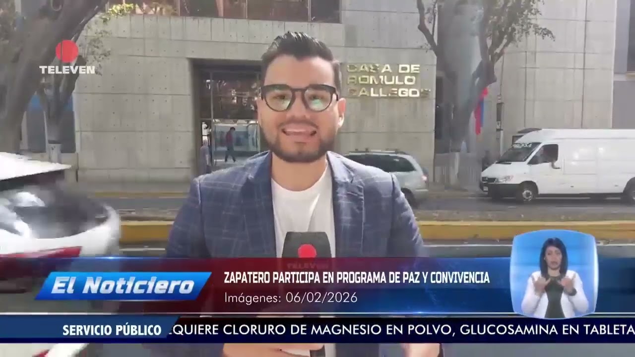 Zapatero participa en Programa de Paz y Convivencia – El Noticiero emisión meridiana 06/02/26