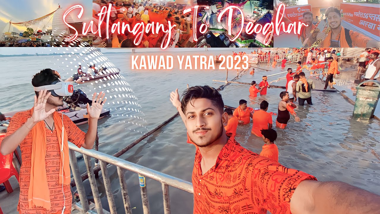 सुल्तानगंज से देवघर कांवर यात्रा | Kawad Yatra | Babadham Bol Bam | Run On Track