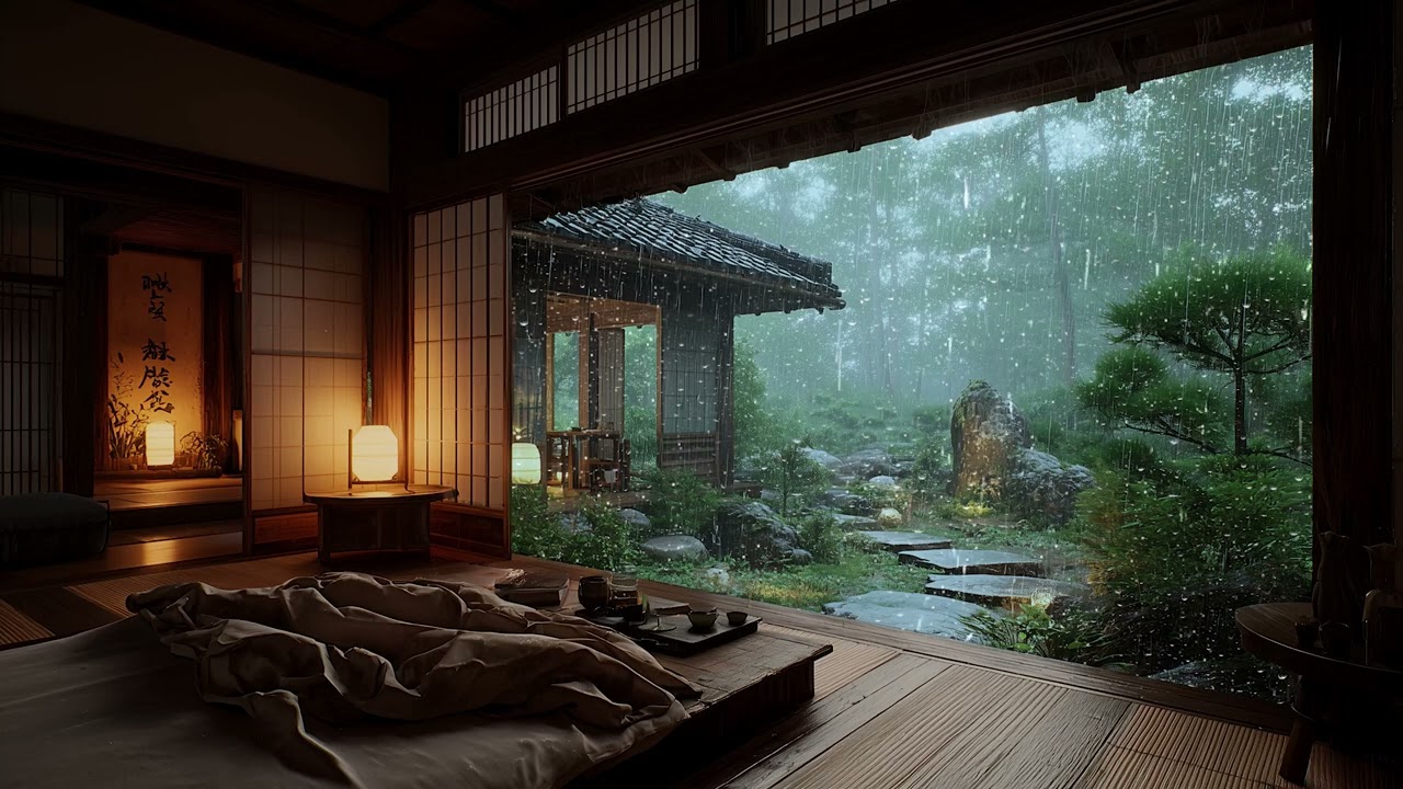 Relaxing Rain Sounds and Soft Piano Music for Deep Sleep, Stress Relief, and Peaceful Nights
