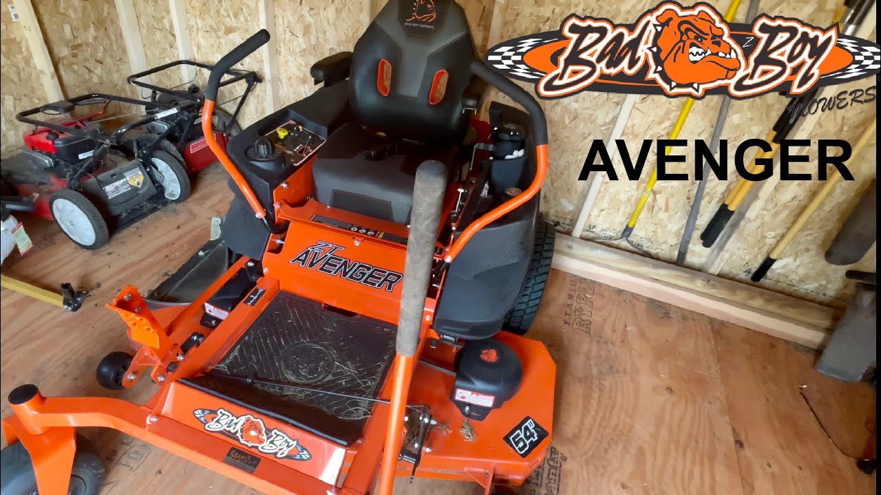 ОБЗОР 54-ДЮЙМОВОГО BAD BOY ZT AVENGER. Газонокосилка Bad Boy с нулевым радиусом разворота.