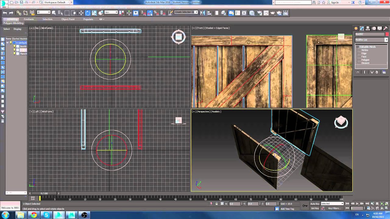3DS Max 2016 - Crate Creation Tutorial