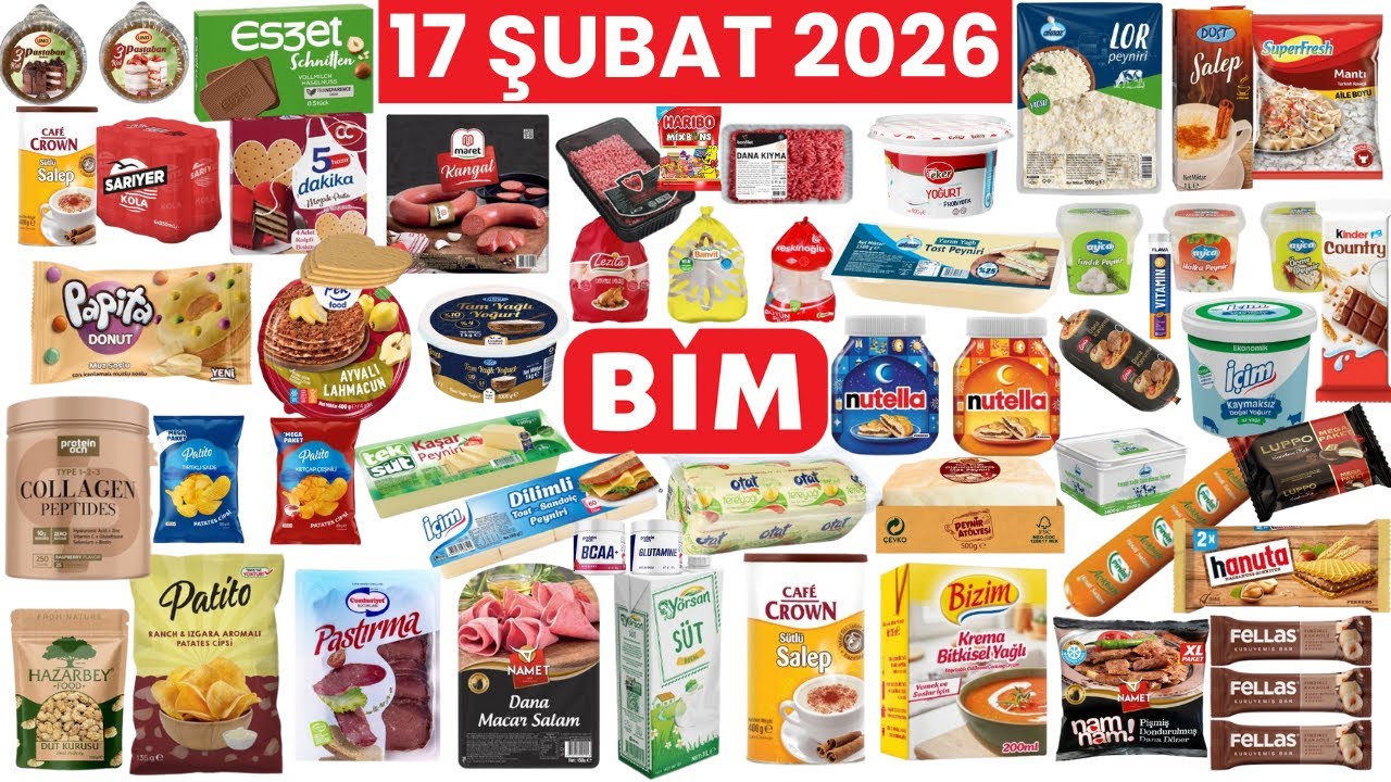 BİM 17 ŞUBAT 2026 KATALOĞU ÇIKTI! 🔥 | SPORCU ÜRÜNLERİ VE ETTE DEV İNDİRİM! 🥩