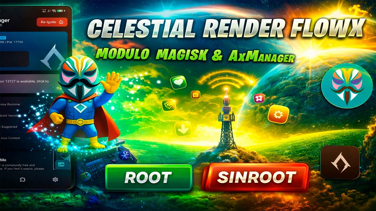 Nuevo CELESTIAL FLOWX ⭐ Potencia Magisk y AxManager al Máximo (2026)