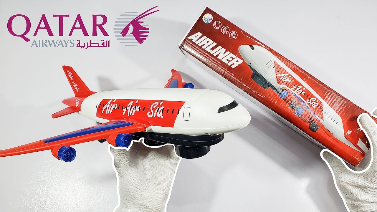 Battery Operated Airplane with Fly Options and Lights